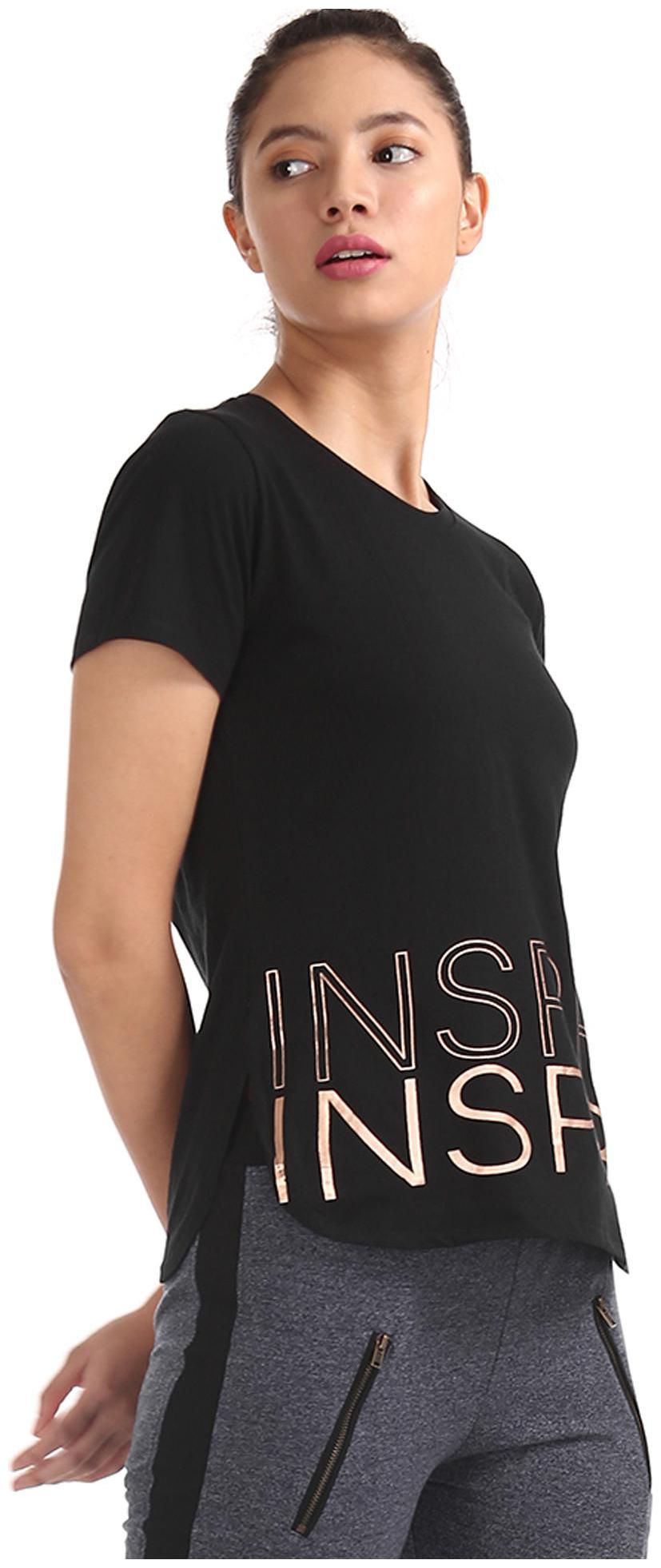

SUGR Women Printed Regular top - Black