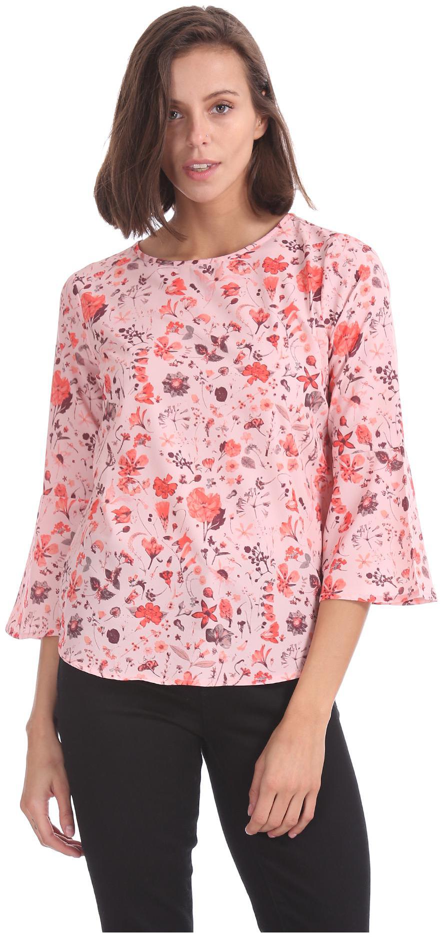 

SUGR Women Printed Regular top - Pink