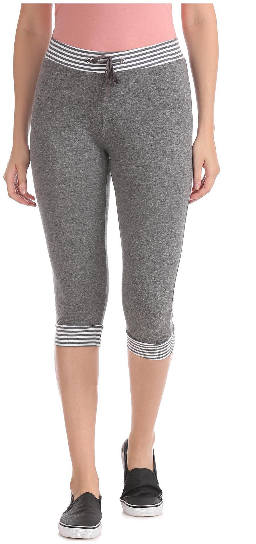 

SUGR Women Regular fit Cotton Solid Track pants - Grey