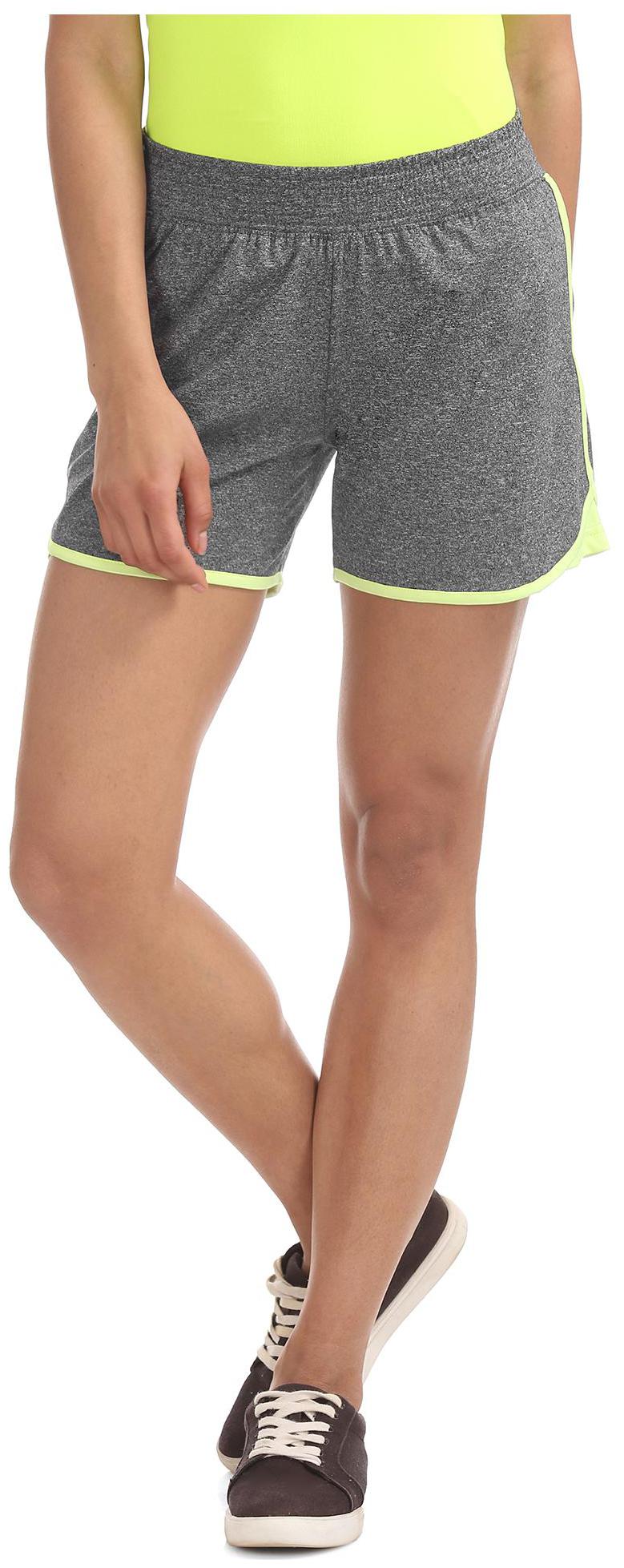 

SUGR Women Regular fit Polyester Solid Shorts - Grey