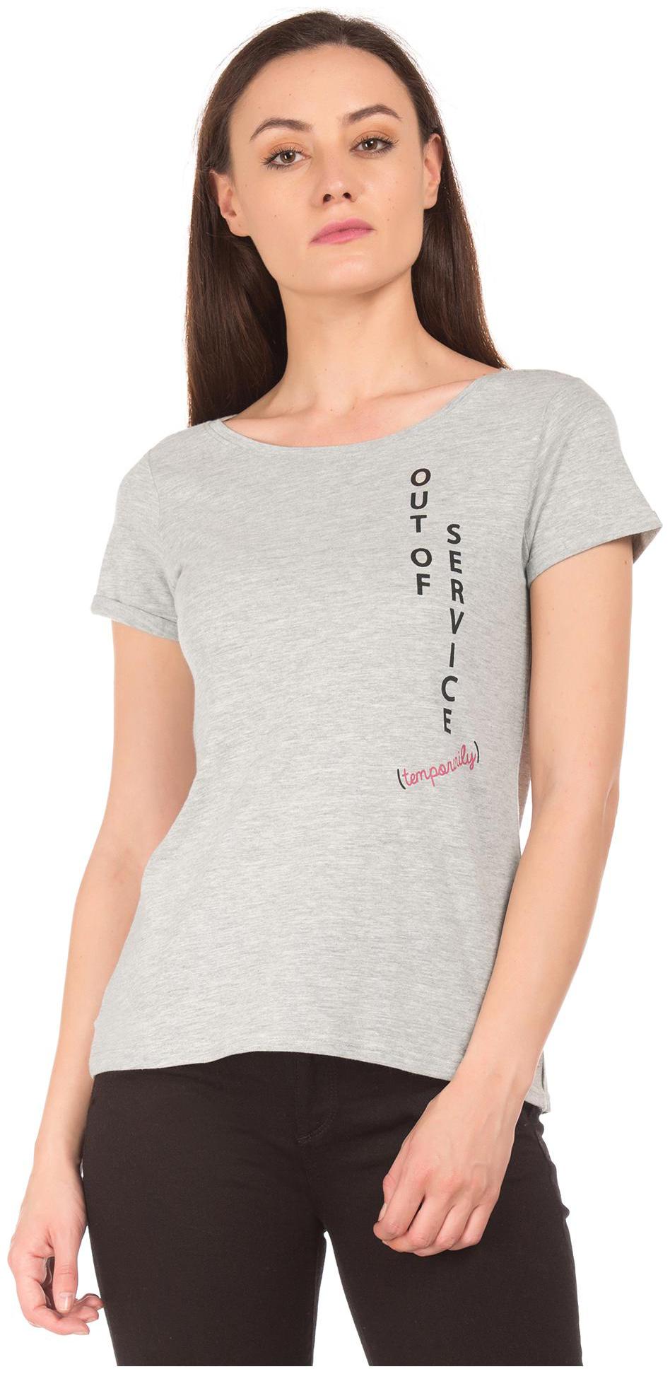 

SUGR Women Self design Regular top - Grey