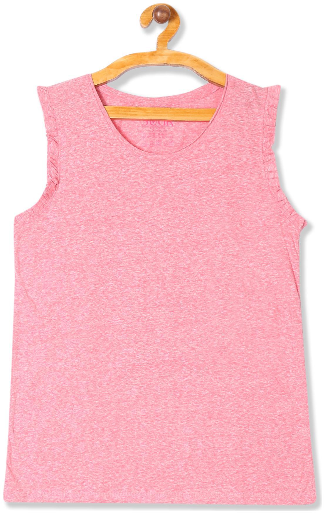 

SUGR Women Self design Regular top - Pink