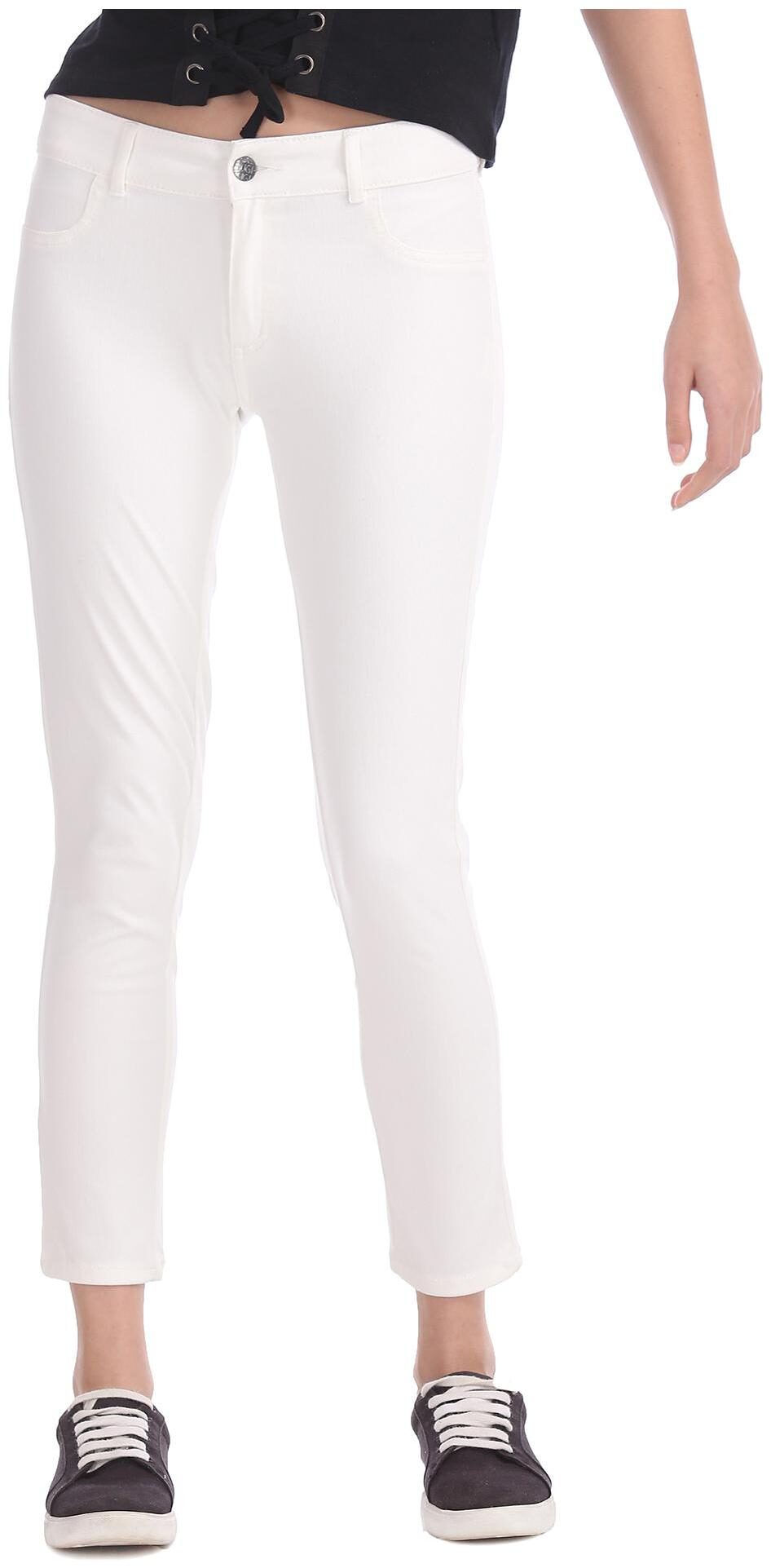 

SUGR Women White Relaxed fit Jegging