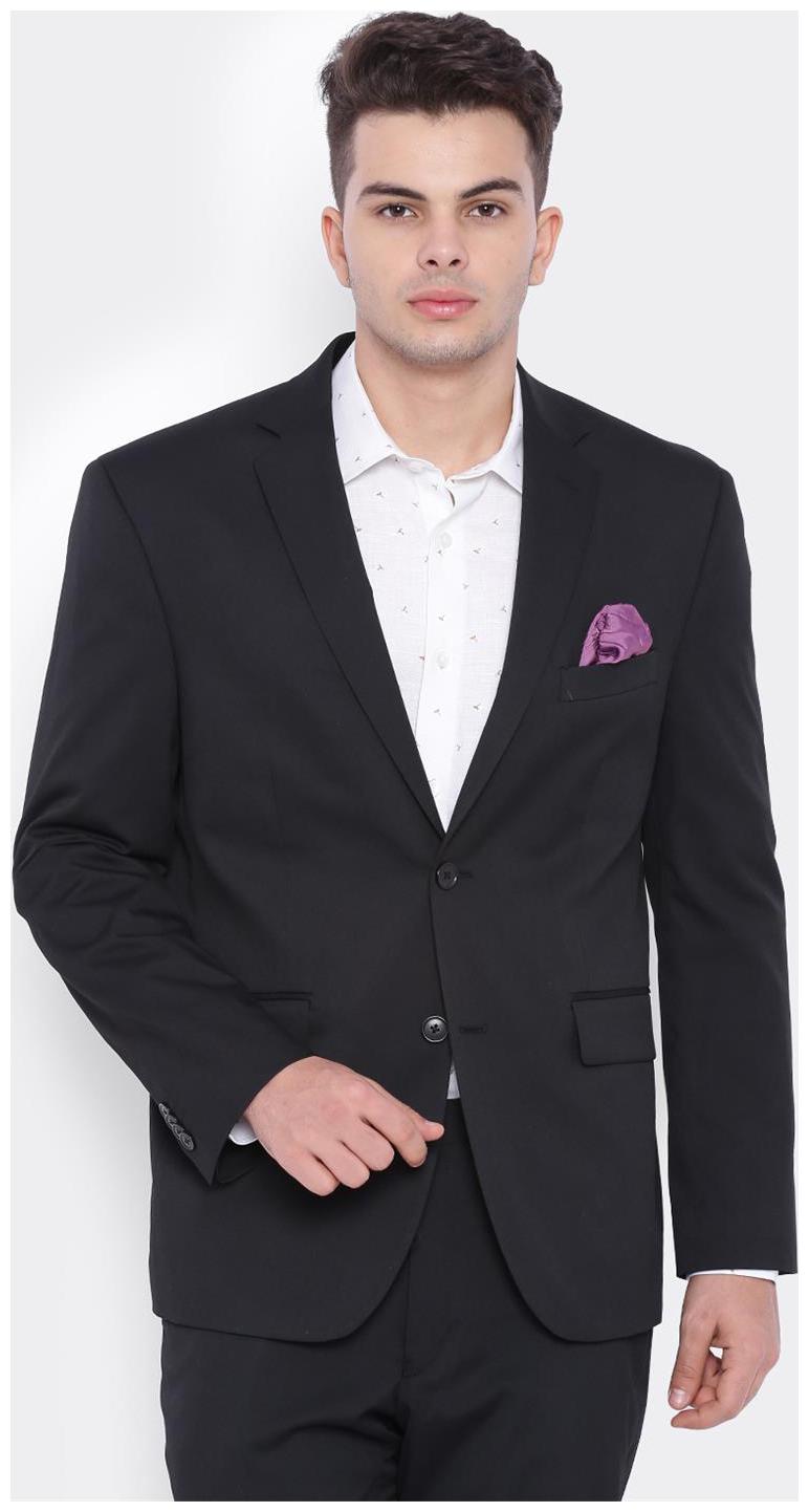 

SUITLTD Black PV Plain Regular Fit Jacket
