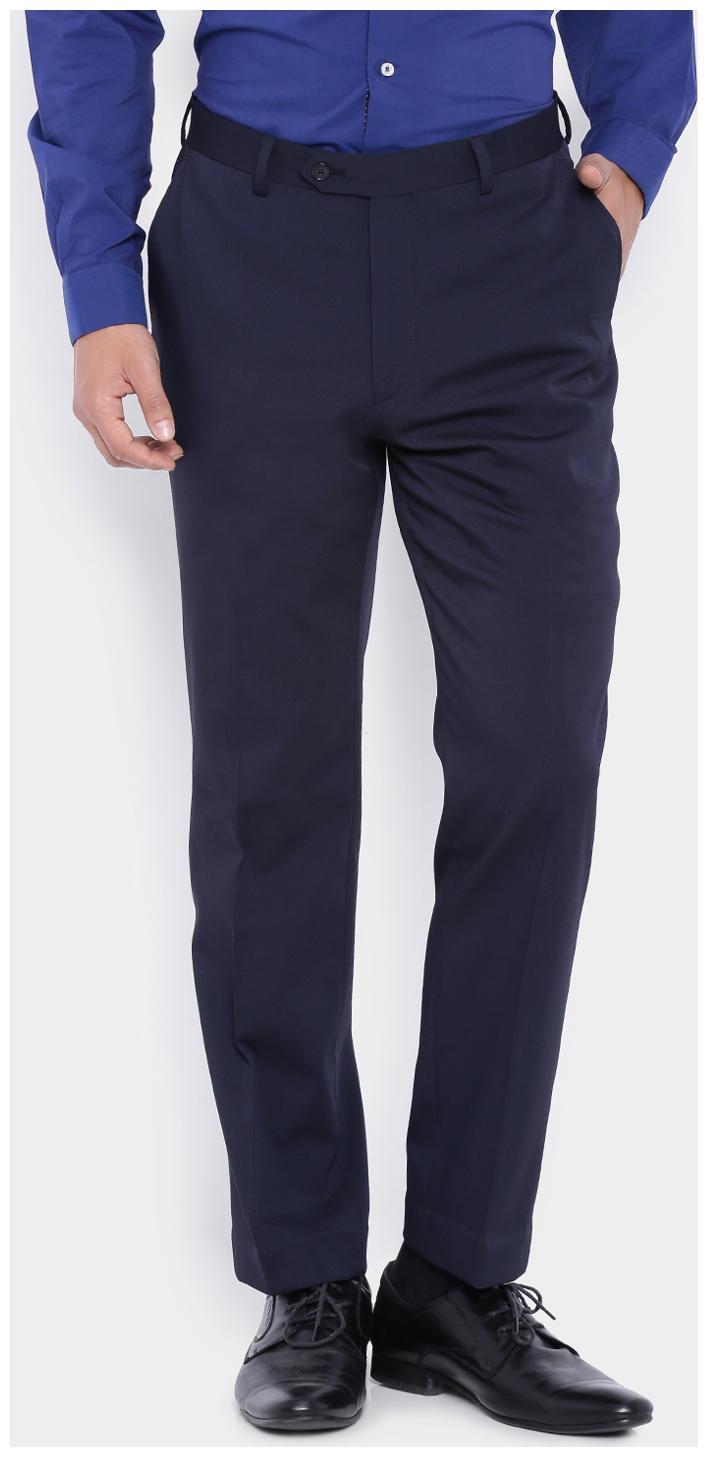 

SUITLTD Men Solid Slim Fit Formal Trouser - Blue