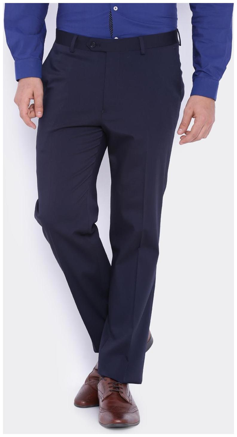 

SUITLTD Men Solid Slim Fit Formal Trouser - Blue