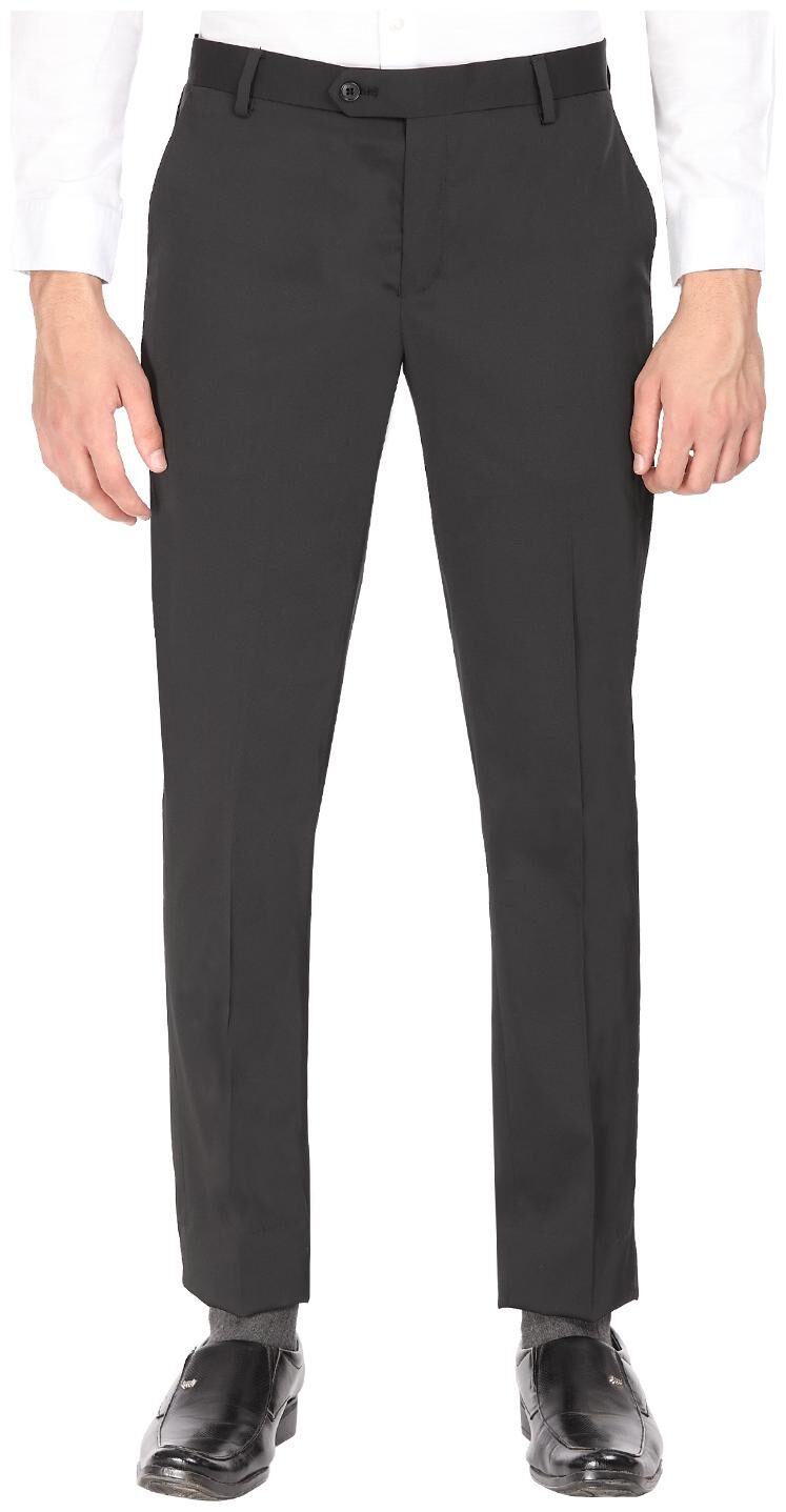

SUITLTD Men Solid Slim Fit Formal Trouser - Black