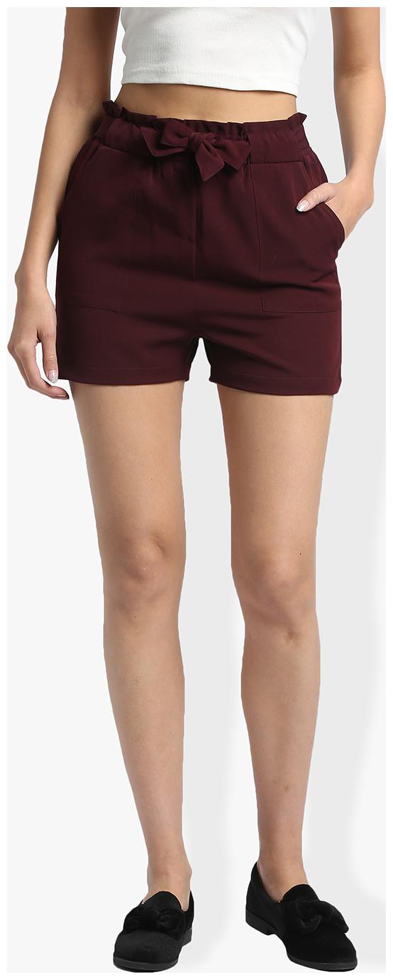 

Trend Arrest Women Solid Regular shorts - Wine