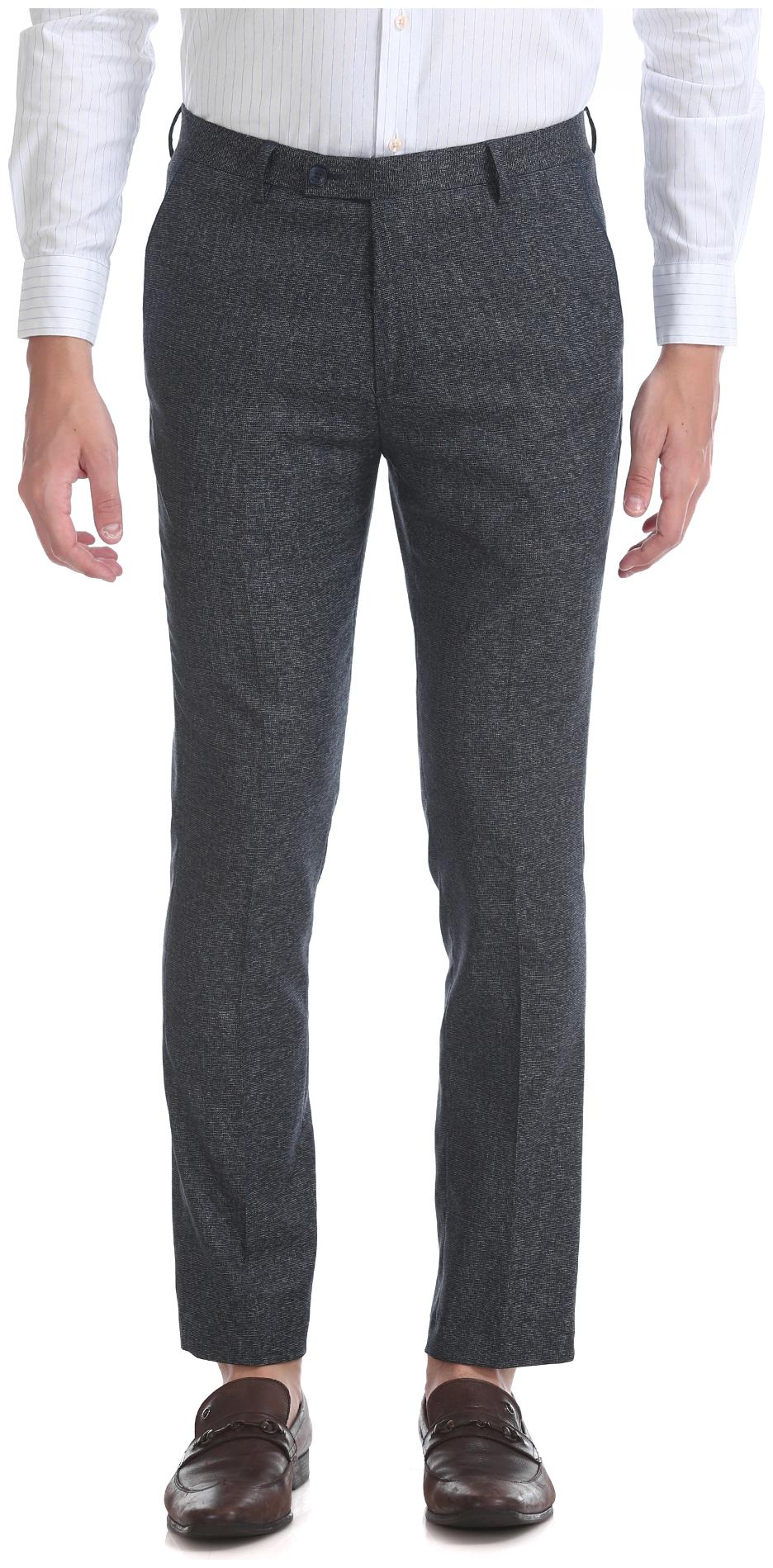 

Arrow Men Solid Slim Fit Formal Trouser - Blue