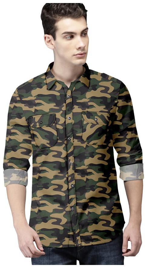 

SUR-T Men Multi Camouflage Slim Fit Casual Shirt