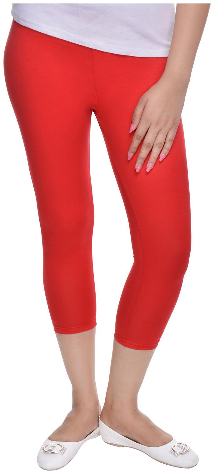 

Suti Women Three-Fourth Solid Leggings
