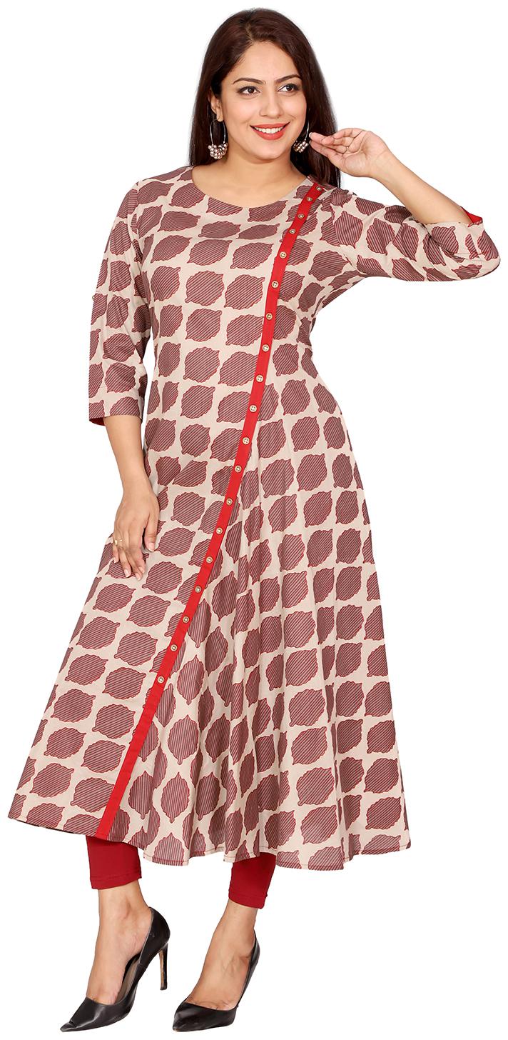 

Suti Women Kashish Printed Long Cotton Dress