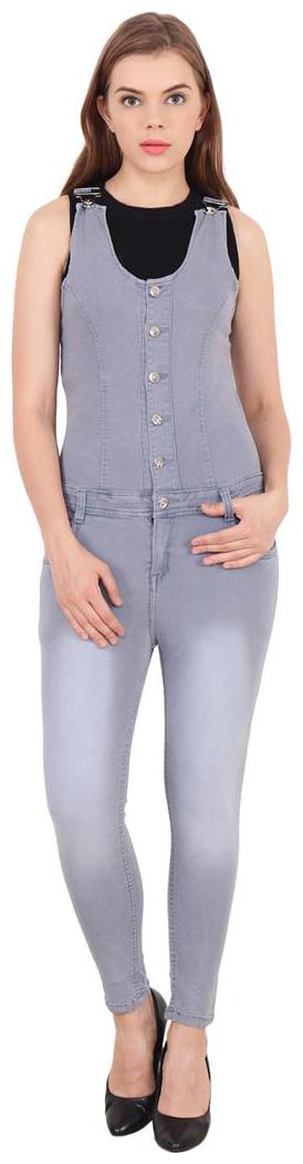 

SVTADA COLLECTION Solid Dungaree - Grey