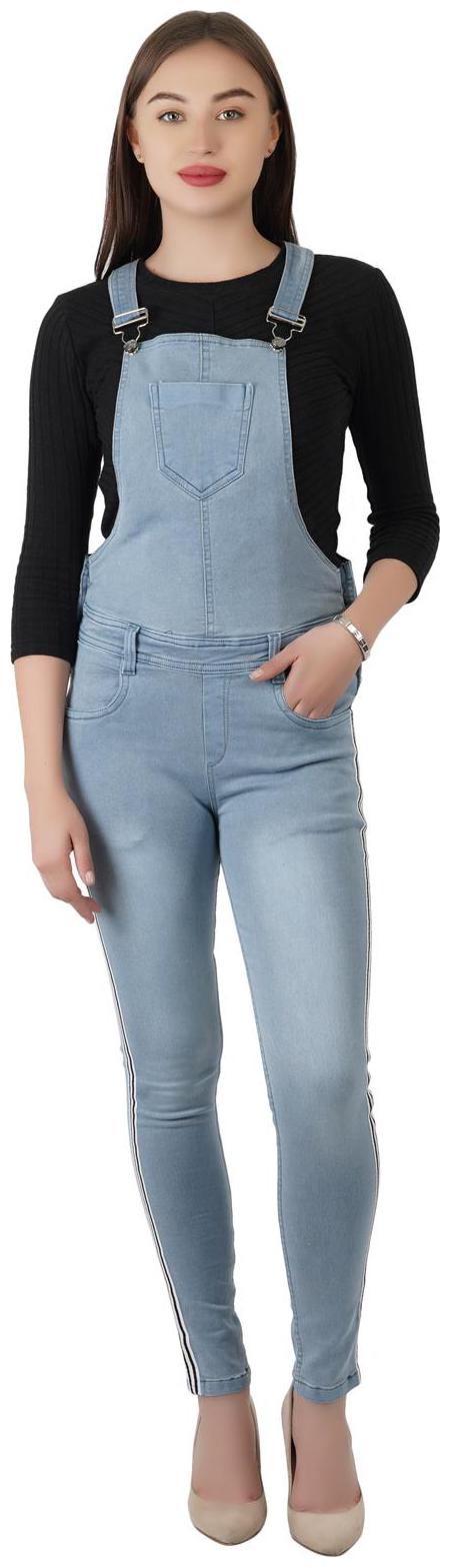

SVTADA COLLECTION Solid Dungaree - Blue