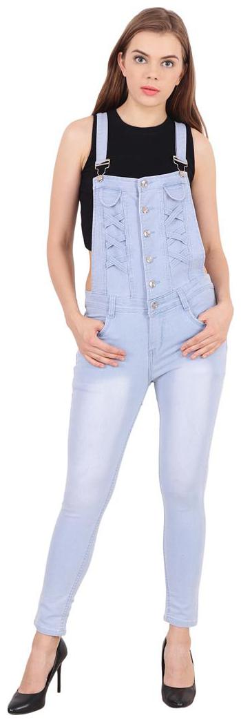 

SVTADA COLLECTION Solid Dungaree - Blue