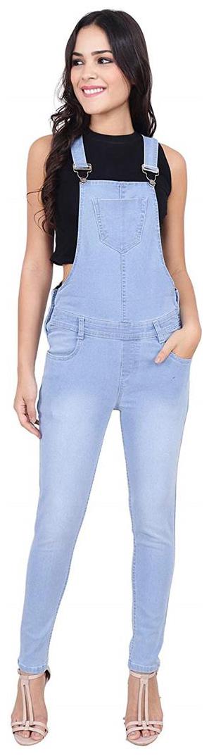 

SVTADA COLLECTION Solid Dungaree - Blue
