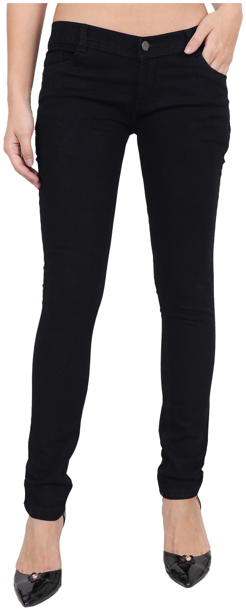 

SVTADA COLLECTION Women Black Slim fit Jeans