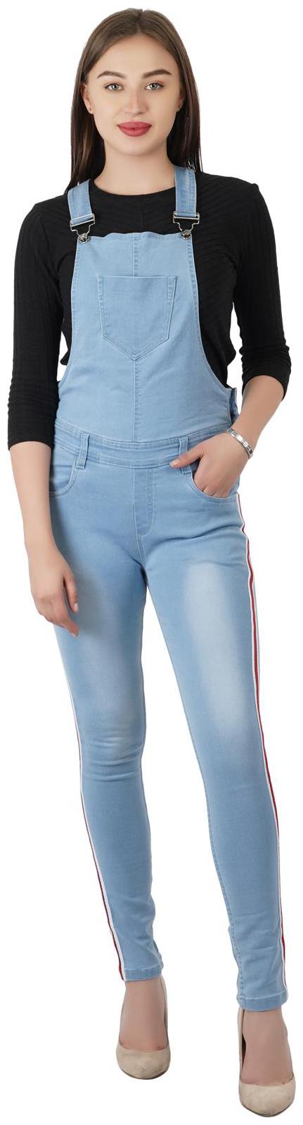 

SVTADA COLLECTION Solid Dungaree - Blue