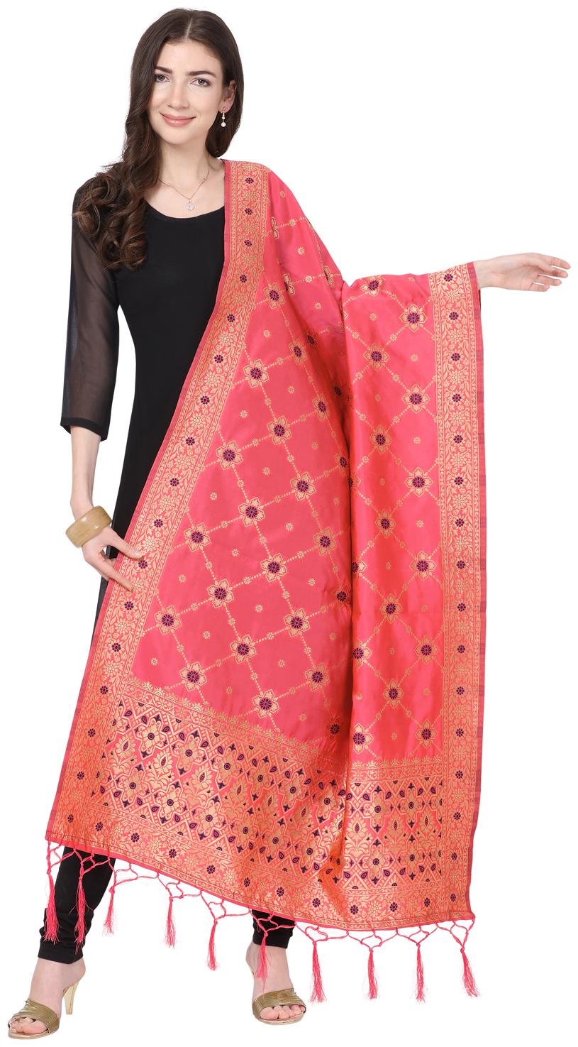 

Swaron Silk Dupatta Peach