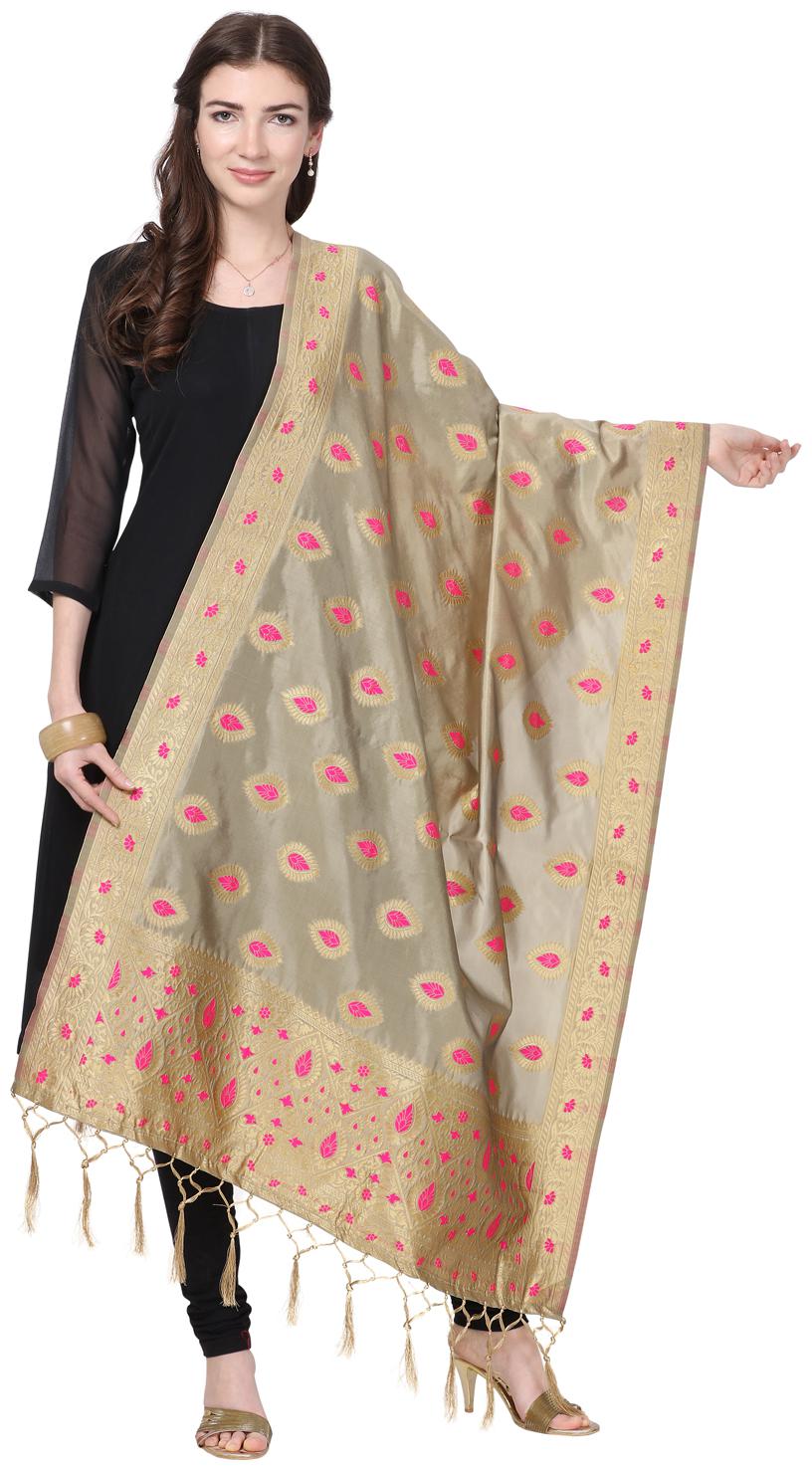 

Swaron Silk Dupatta Beige