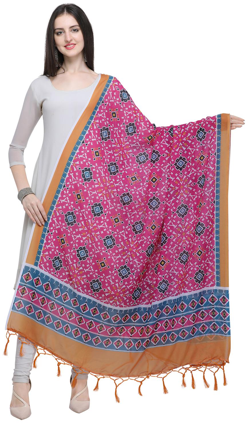 

Swaron Women Cotton Pink Dupatta