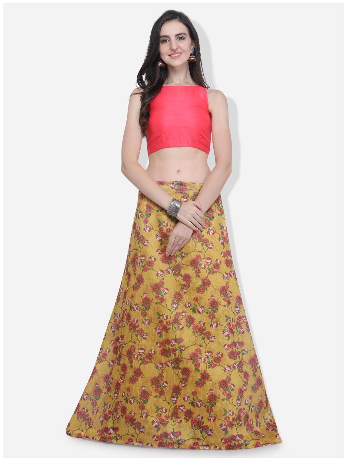 

Swaron Women Silk Lehenga Choli Yellow