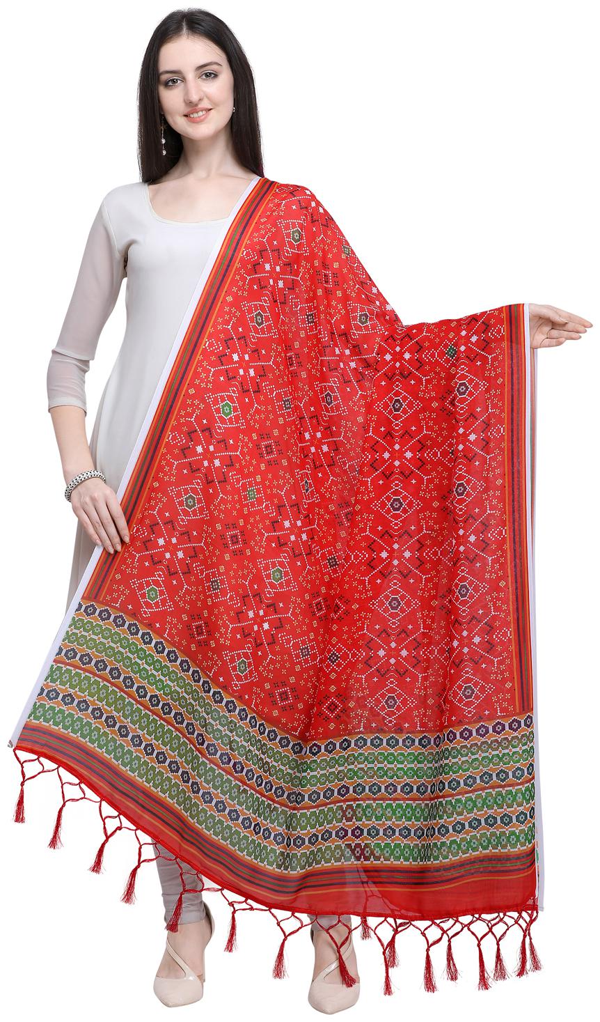 

Swaron Women Cotton Orange Dupatta