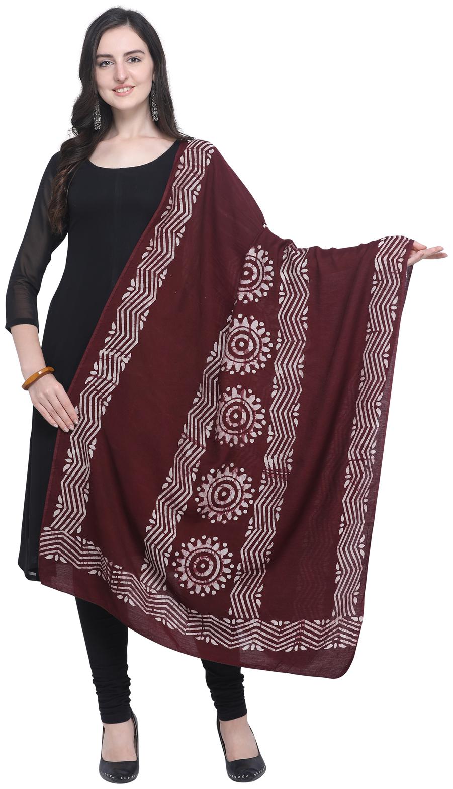 

Swaron Women Blended Printed Dupatta Magenta