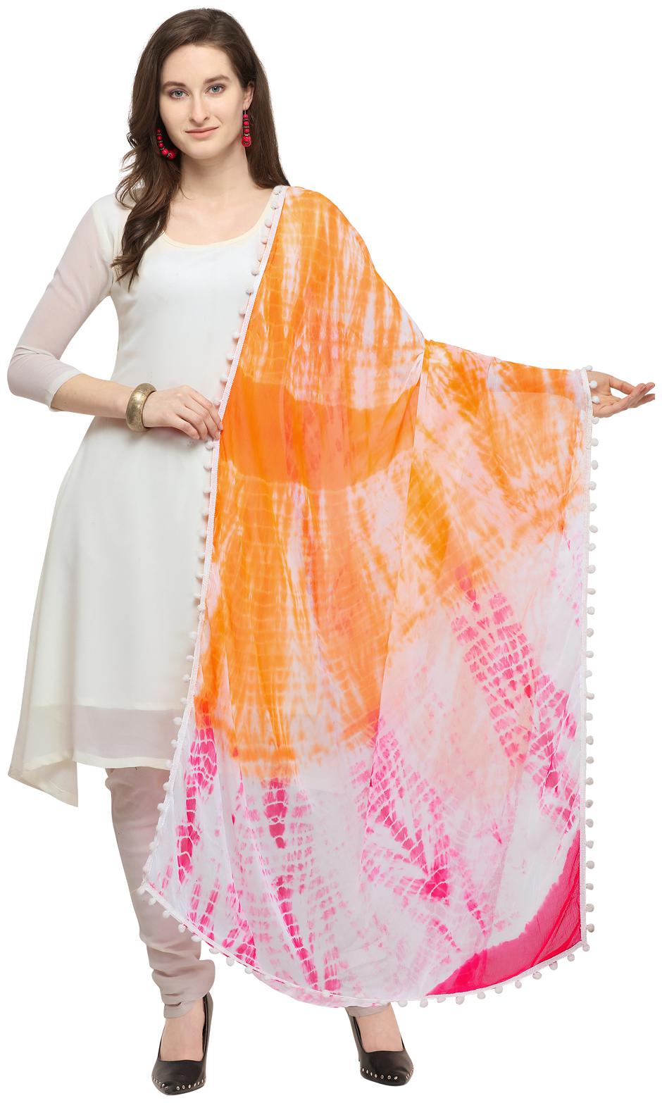 

Swaron Women Chiffon Printed Dupatta White