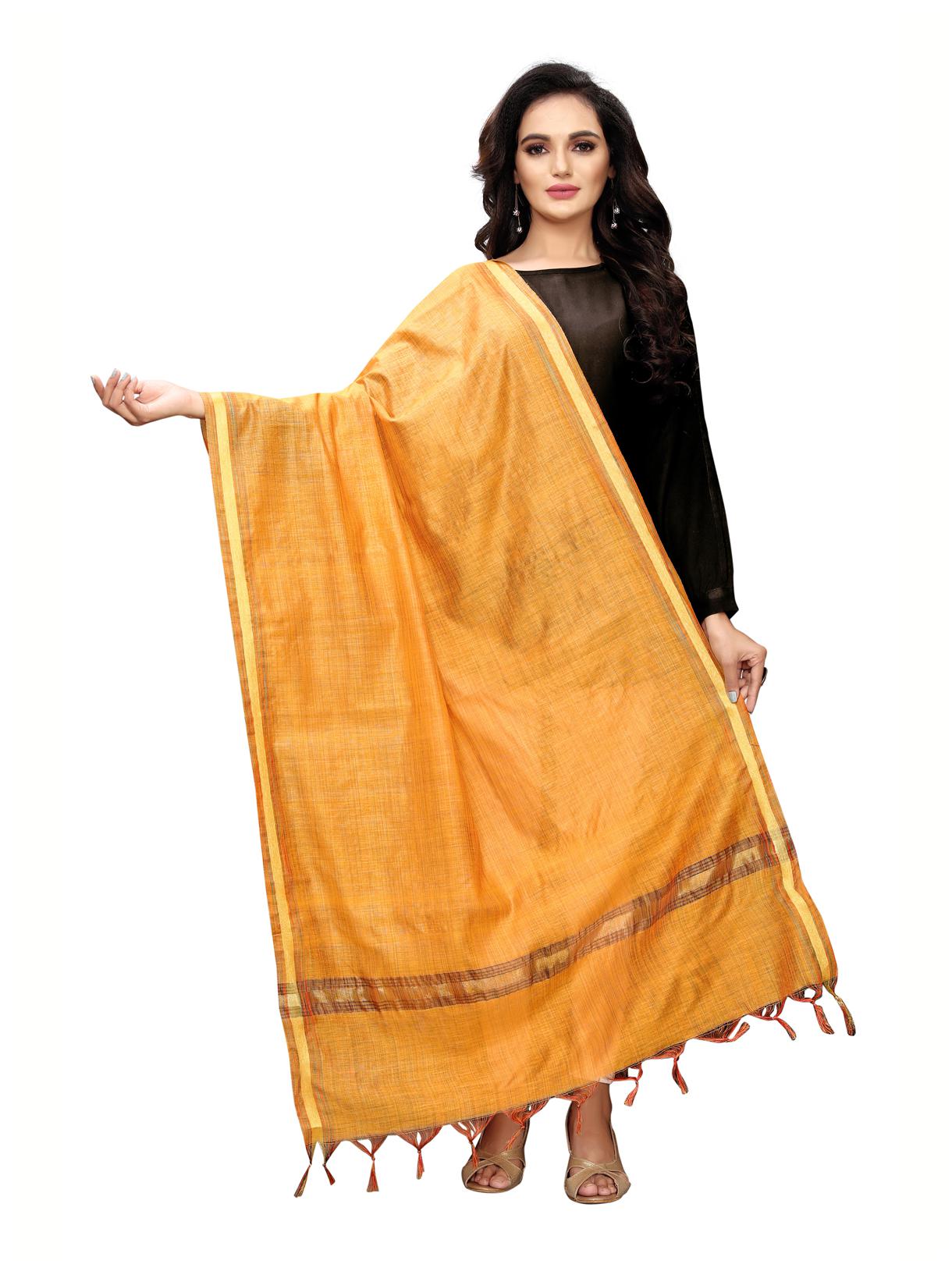

Swaron Women Blended Solid Dupatta Yellow