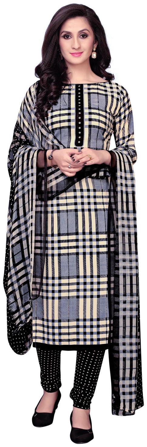 

Swaron Multi Unstitched Kurta with bottom dupatta With dupatta Dress Material