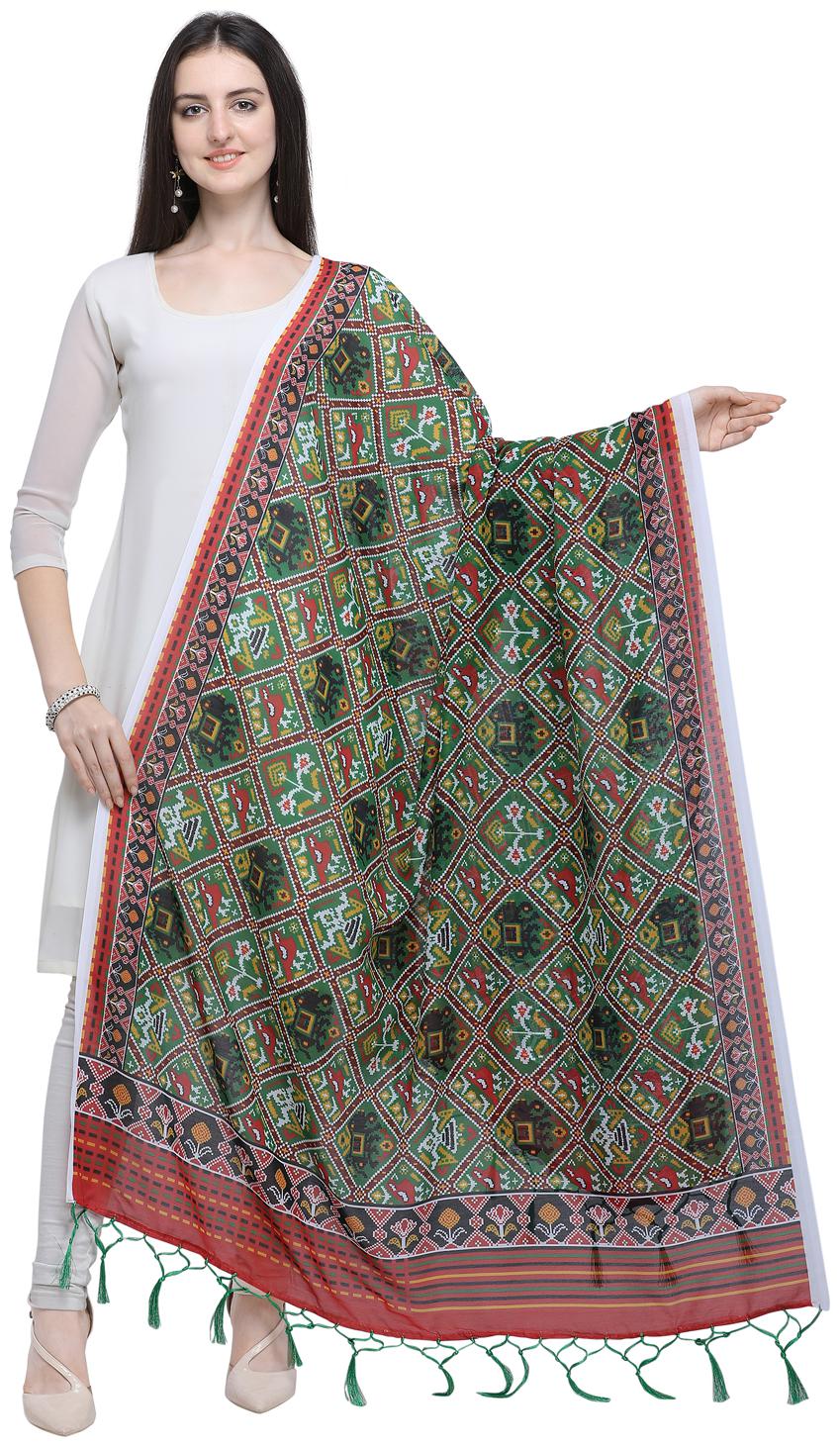 

Swaron Women Cotton Green Dupatta