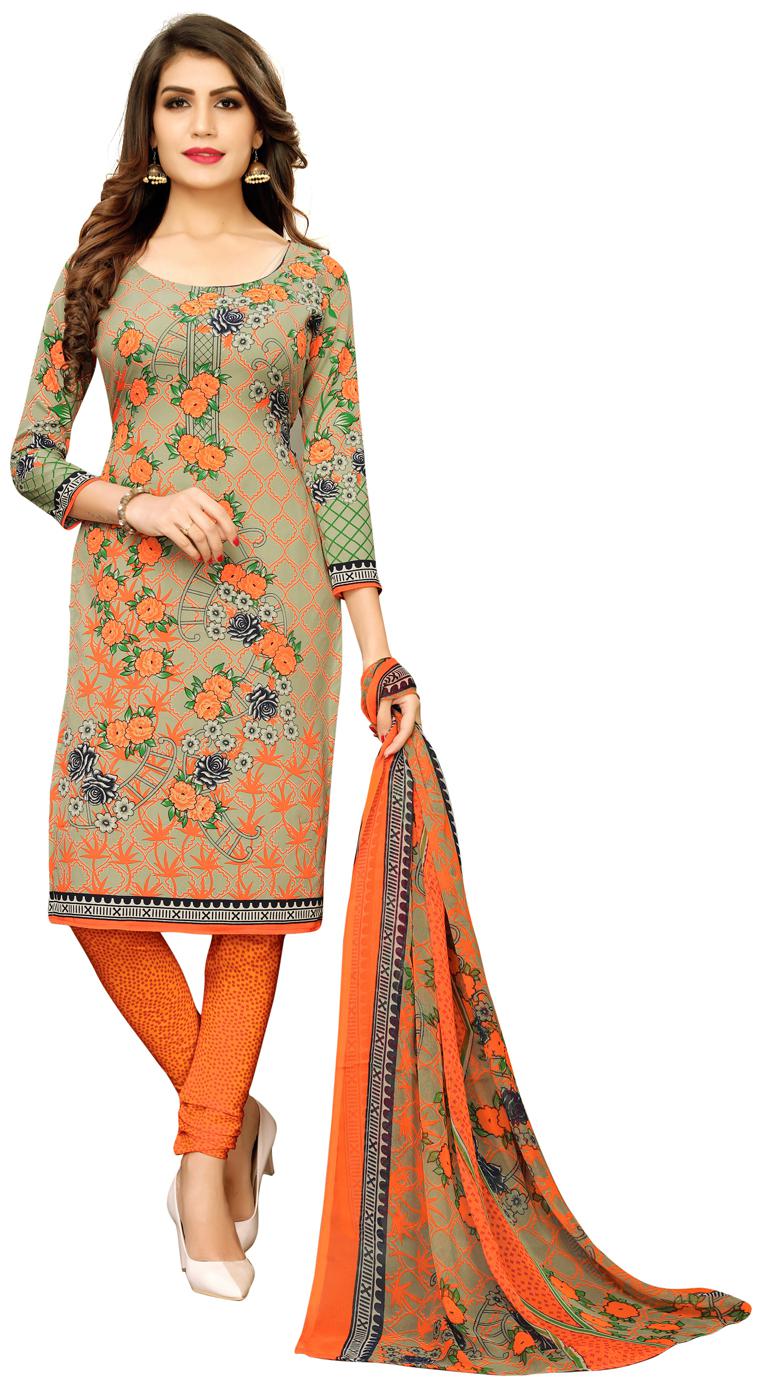 

Swaron Beige Unstitched Kurta with bottom dupatta With dupatta Dress Material