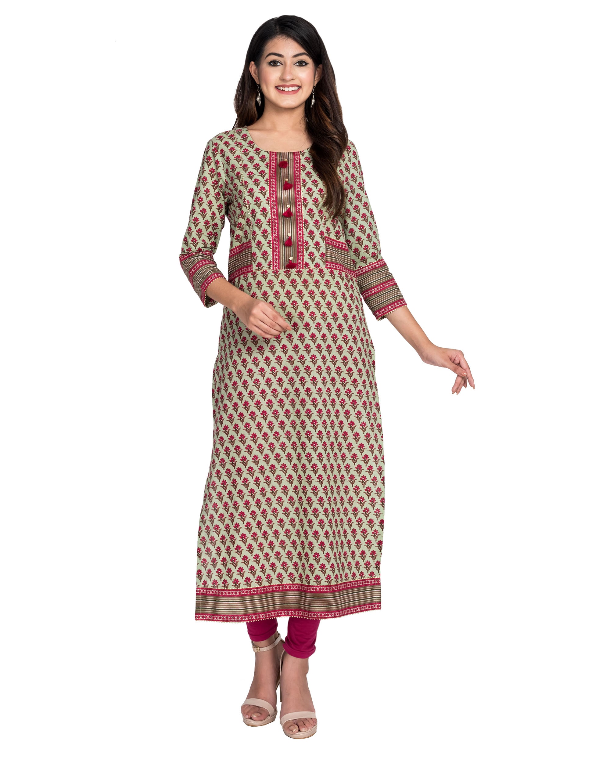 

Swasti Women Multi Floral Regular Kurti