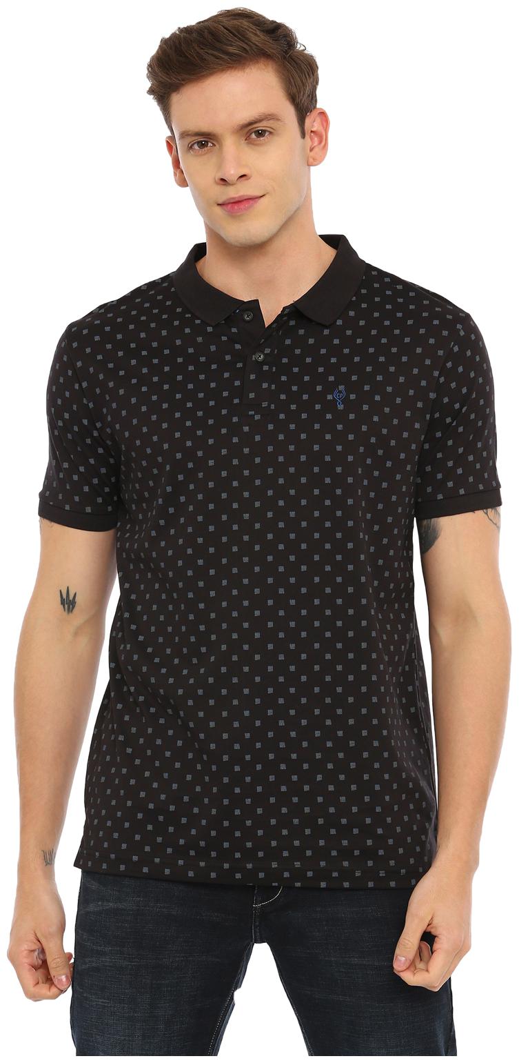 

Swiss Club Men Black Slim fit Cotton Blend Polo collar T-Shirt - Pack Of 1