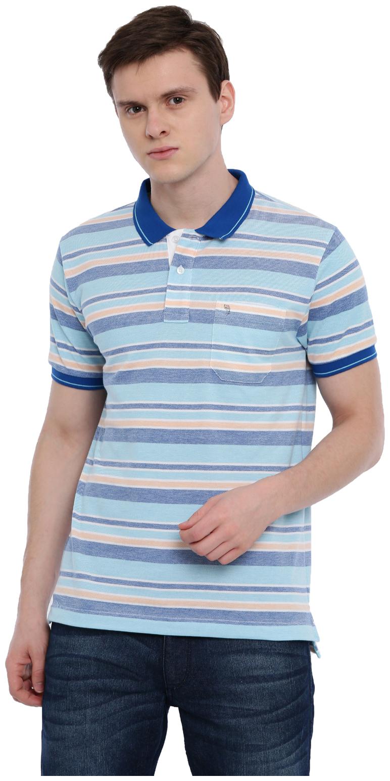 

Swiss Club Men Multi Slim fit Cotton Blend Polo collar T-Shirt - Pack Of 1