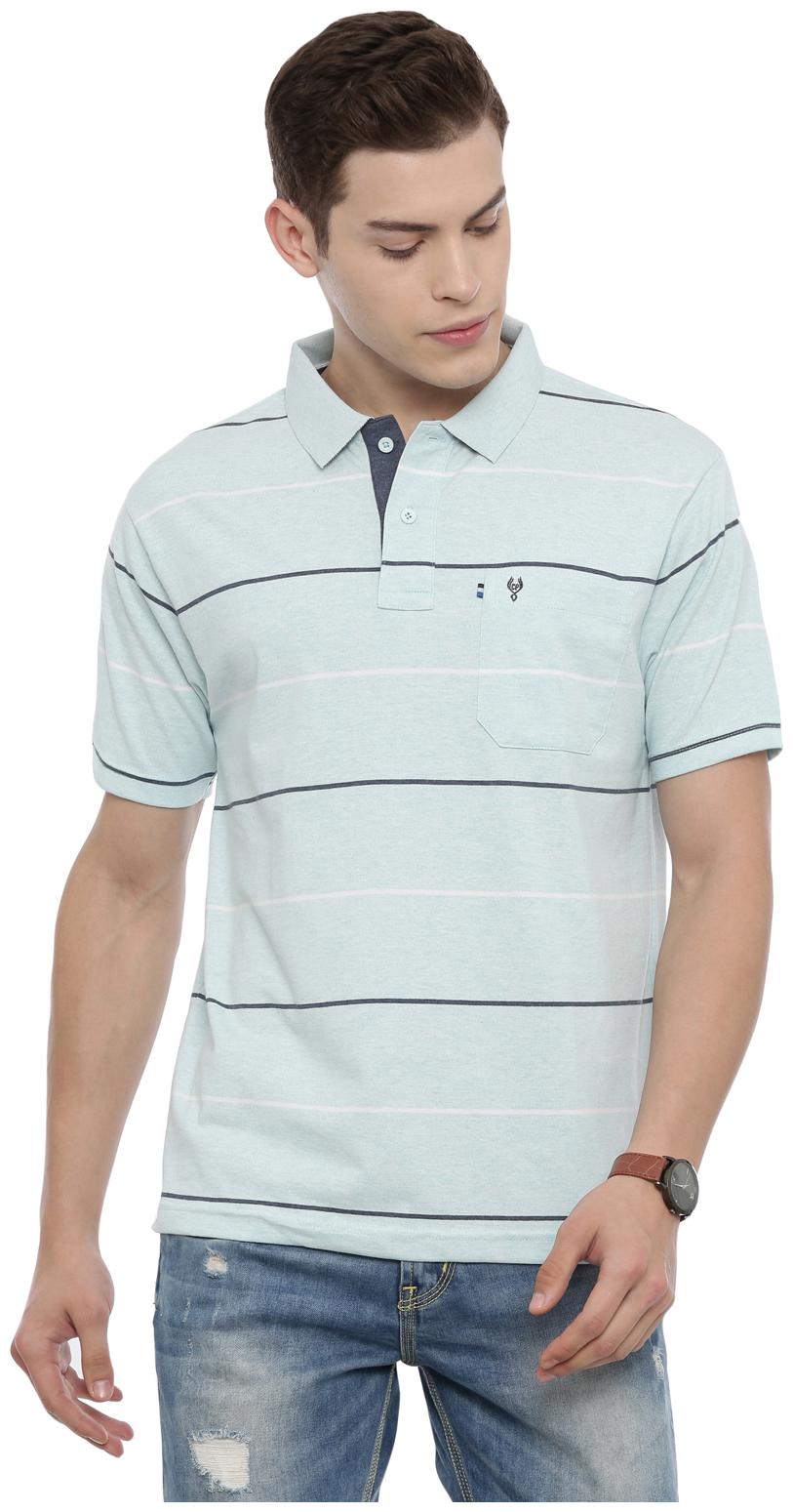 

Swiss Club Men Blue Regular fit Cotton Blend Polo collar T-Shirt - Pack Of 1