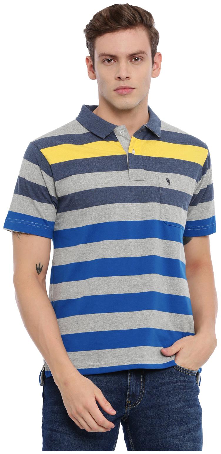 

Swiss Club Men Multi Regular fit Cotton Blend Polo collar T-Shirt - Pack Of 1