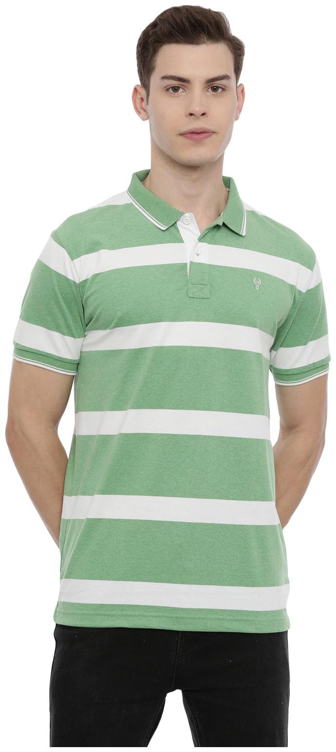 

Swiss Club Men Green Slim fit Cotton Blend Polo collar T-Shirt - Pack Of 1