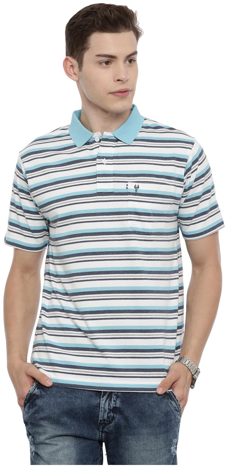 

Swiss Club Men Multi Regular fit Cotton Blend Polo collar T-Shirt - Pack Of 1