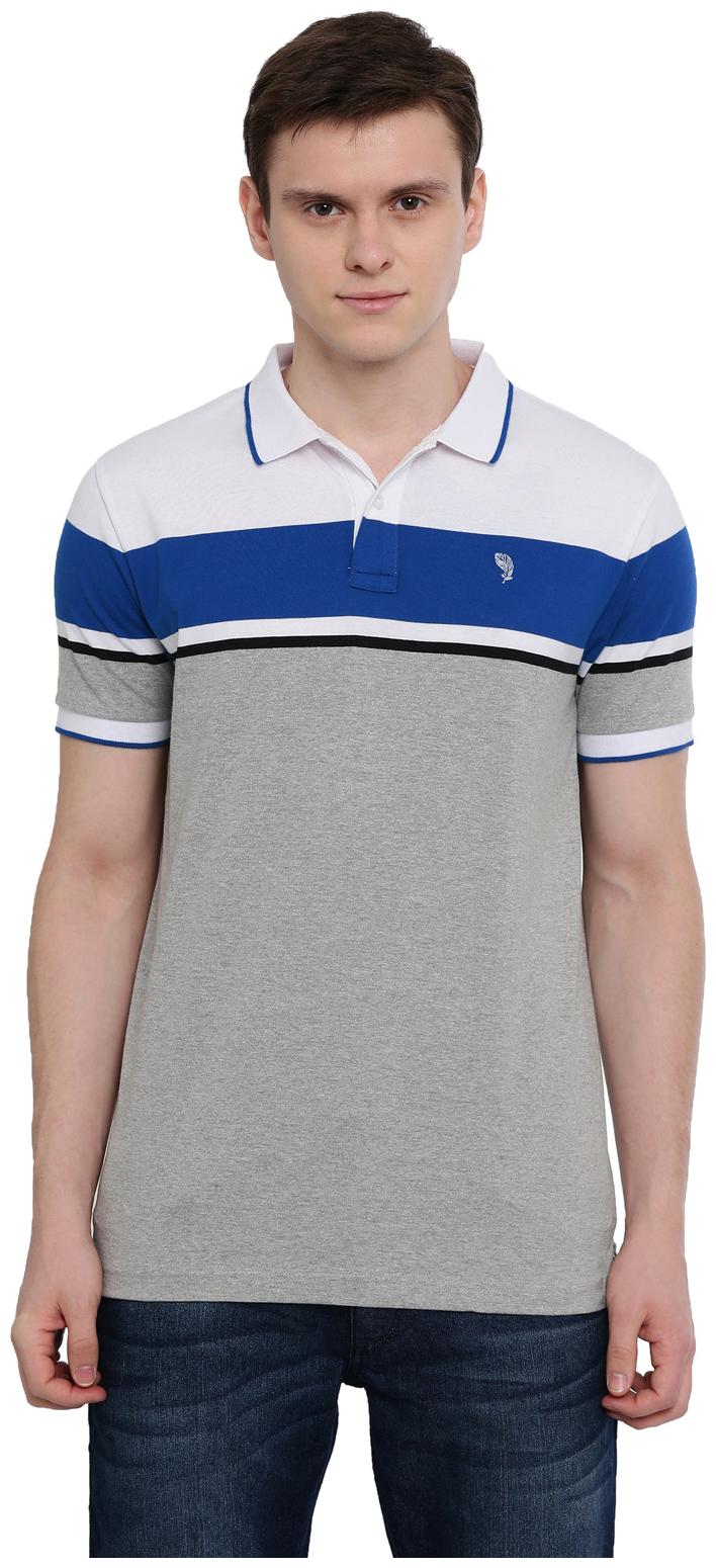 

Swiss Club Men Multi Slim fit Cotton Blend Polo collar T-Shirt - Pack Of 1