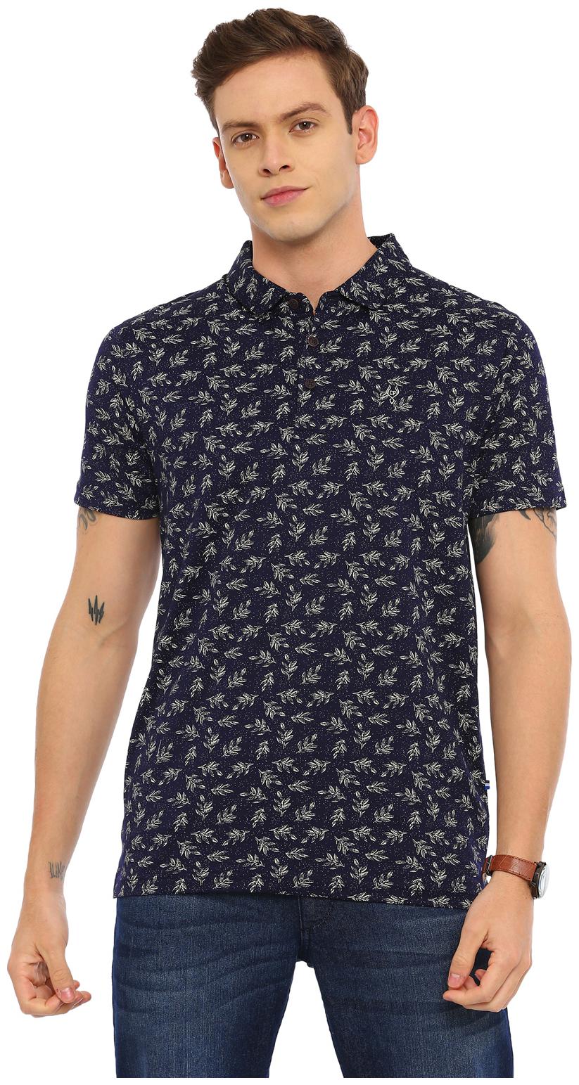 

Swiss Club Men Blue Slim fit Cotton Blend Polo collar T-Shirt - Pack Of 1