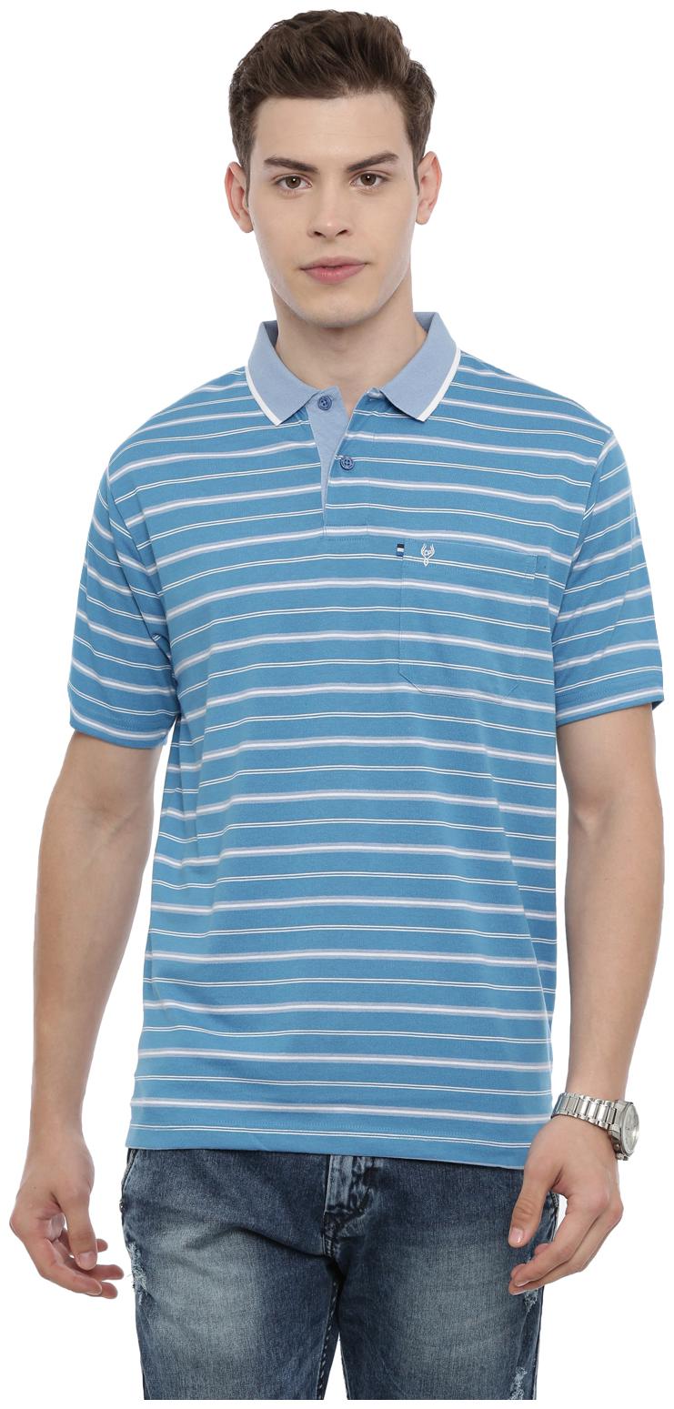 

Swiss Club Men Blue Regular fit Cotton Blend Polo collar T-Shirt - Pack Of 1
