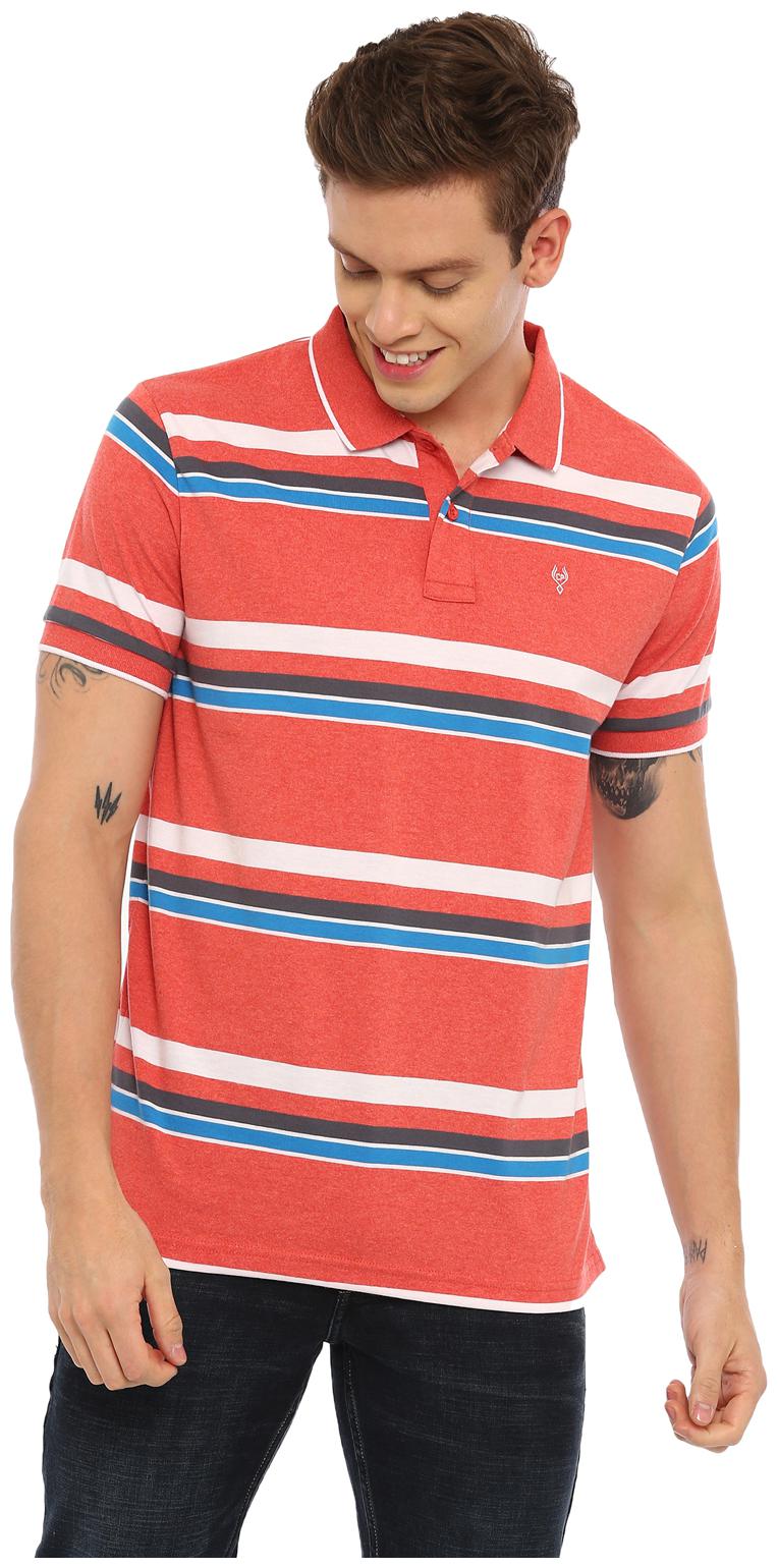 

Swiss Club Men Multi Slim fit Cotton Blend Polo collar T-Shirt - Pack Of 1
