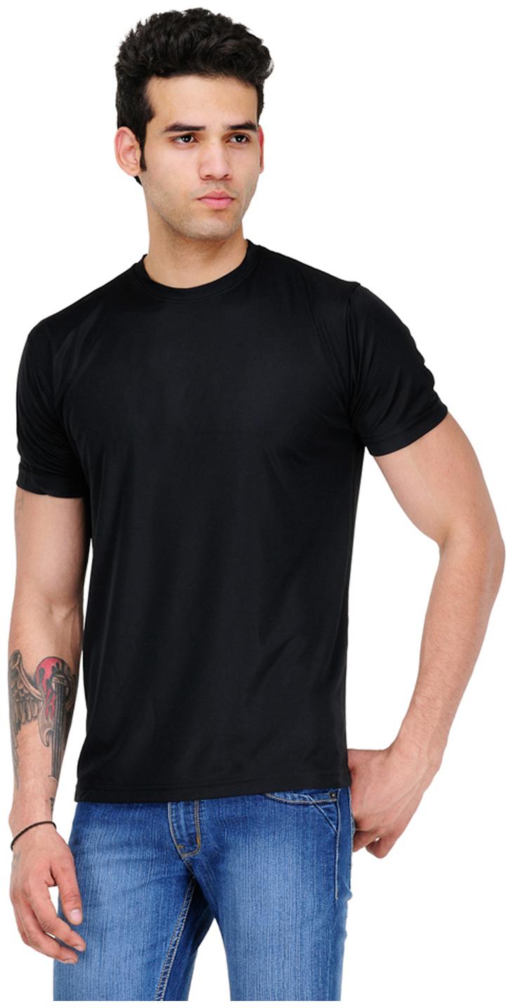 

Switz Inc Men Black Regular fit Cotton Round neck T-Shirt - Pack Of 1