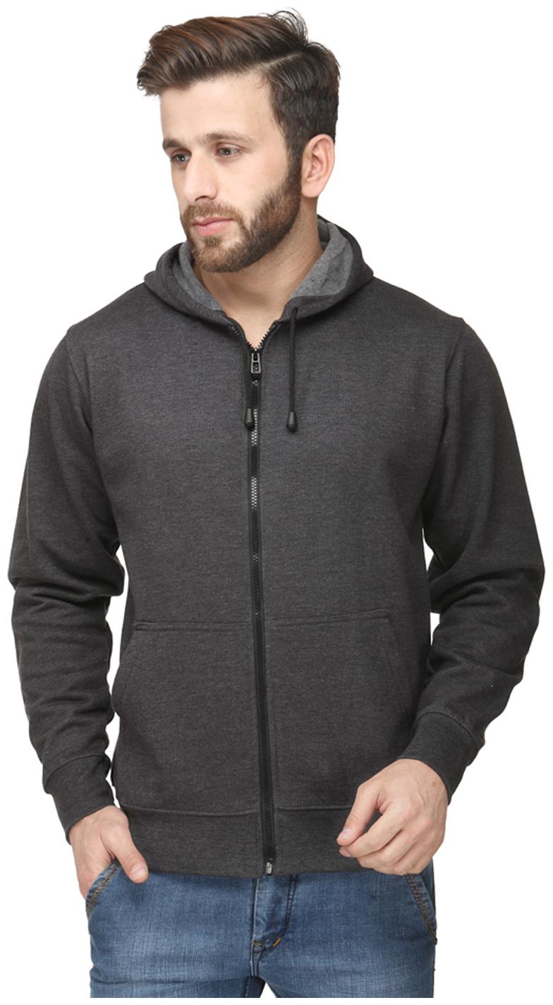 

Switz Inc Men Grey Hooded Hoodie