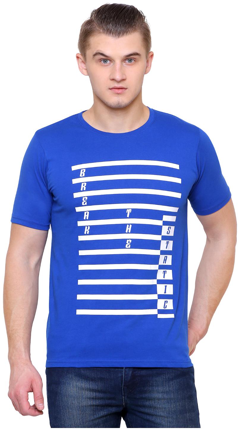 

Haanum Men s Regular Fit Round Neck T-Shirt - Blue