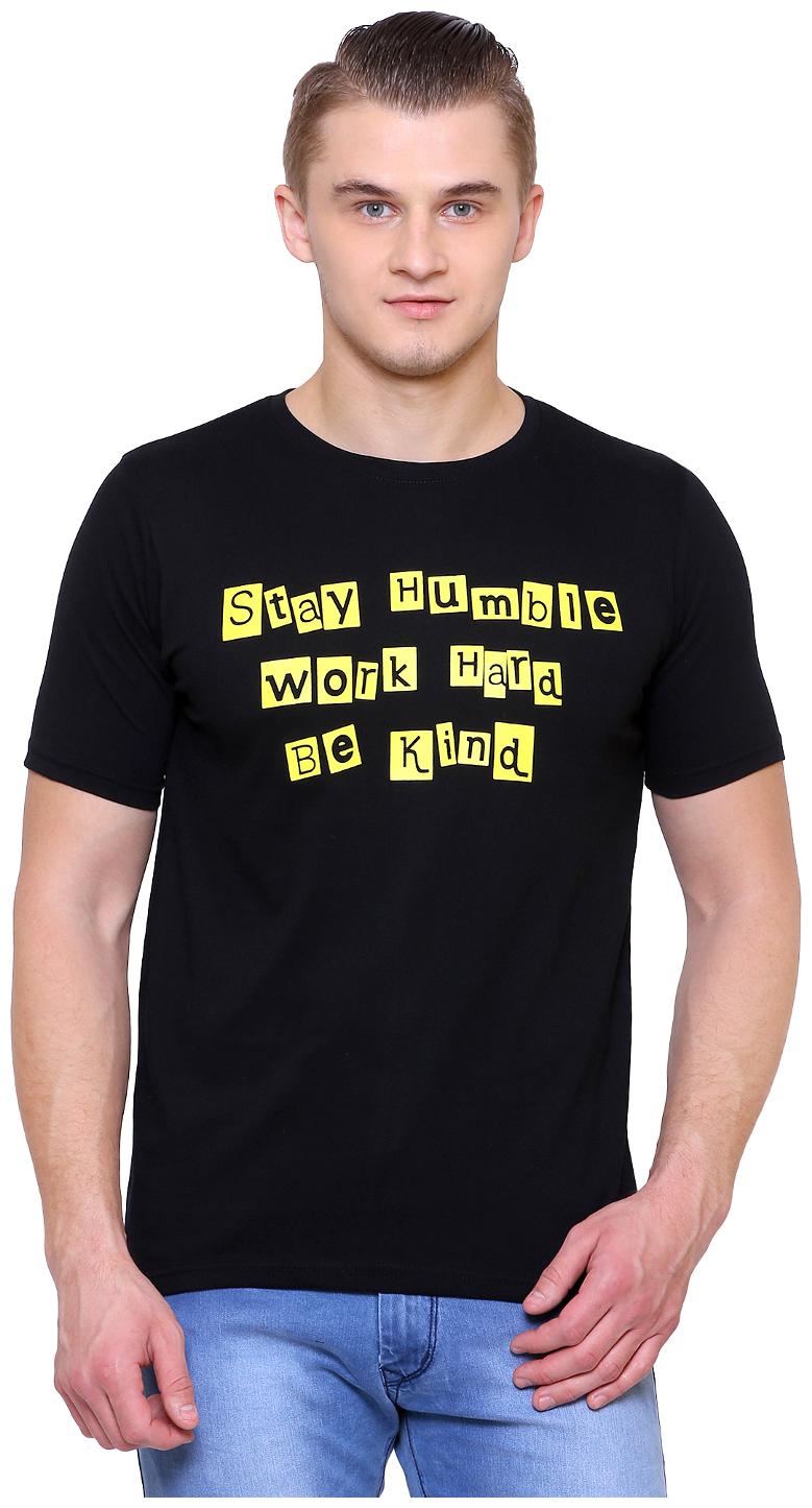 

Haanum Men Black Regular fit Cotton Round neck T-Shirt - Pack Of 1