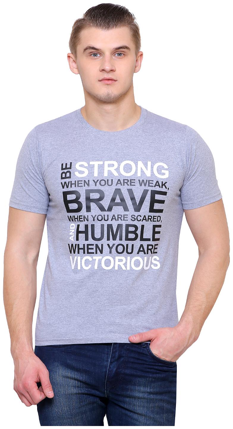 

Haanum Men s Regular Fit Round Neck T-Shirt - Grey