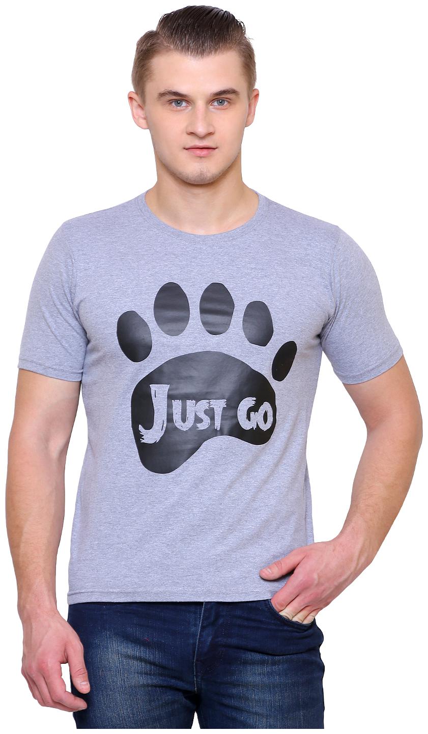 

Haanum Men Grey Regular fit Cotton Round neck T-Shirt - Pack Of 1
